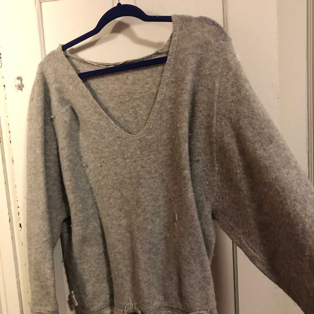 Free People medium grey sweater